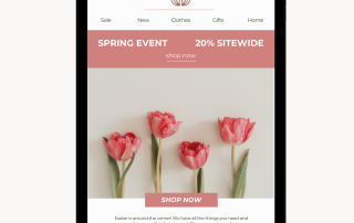 spring email marketing template