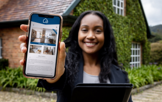 Mobile-friendly real estate email with property images